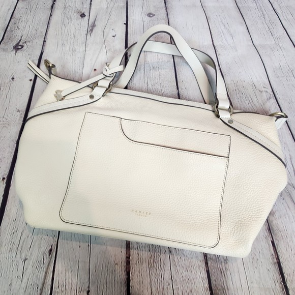 RADLEY LONDON Bags Radley London Cream Leather Shoulder Bag Poshmark
